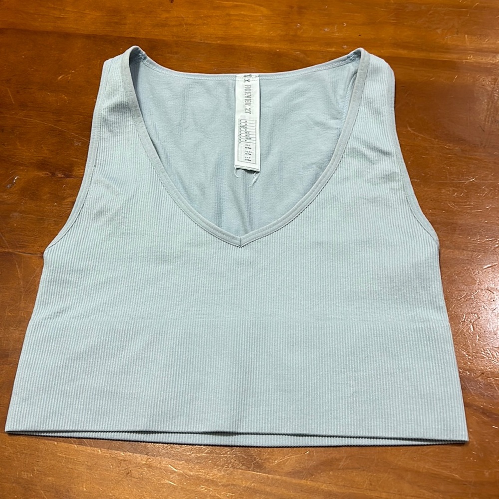 Baby blue crop top